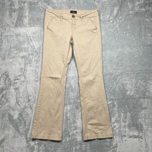 American Eagle Outfitters Kick Boot Stretch Khaki Tan Casual Pants Women Size 4